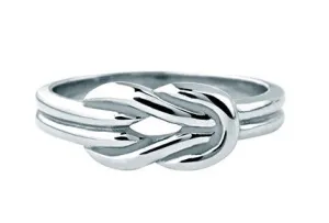 Stainless Steel Polished Hercules Knot Ring