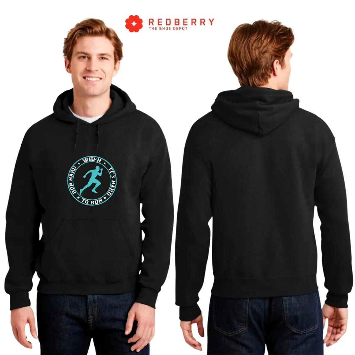 Sudadera Hombre  Hoodie Running Correr Maratón 023