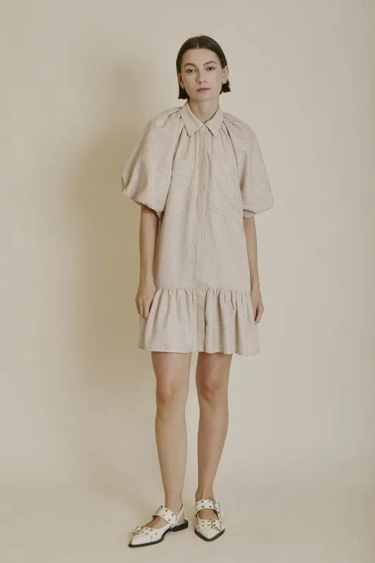 Suede Touch Stripe Dress