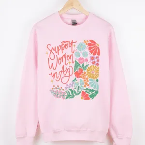 Support Women In Ag Bloom Boot – Crewneck