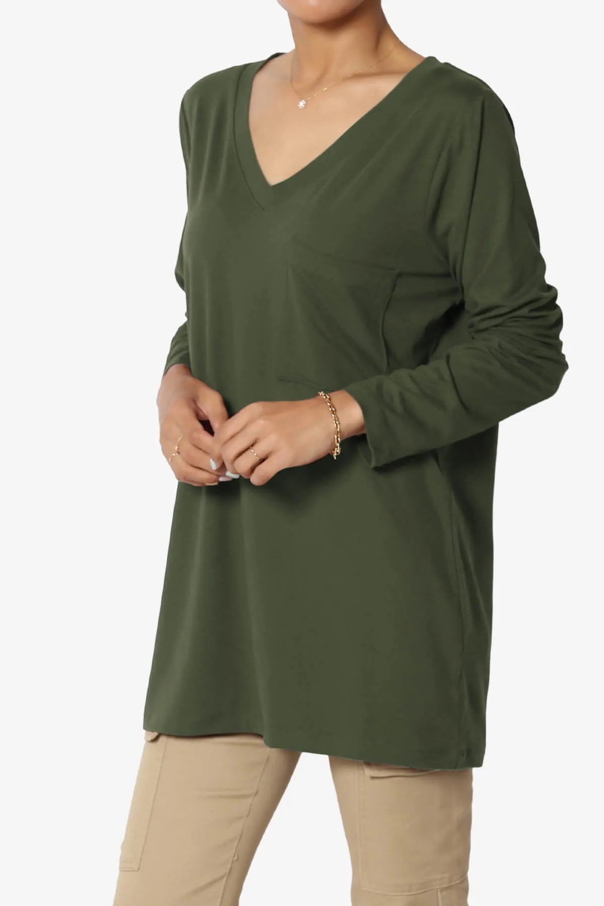 Susan Ultra Soft Chest Pocket Loose Fit T-Shirt