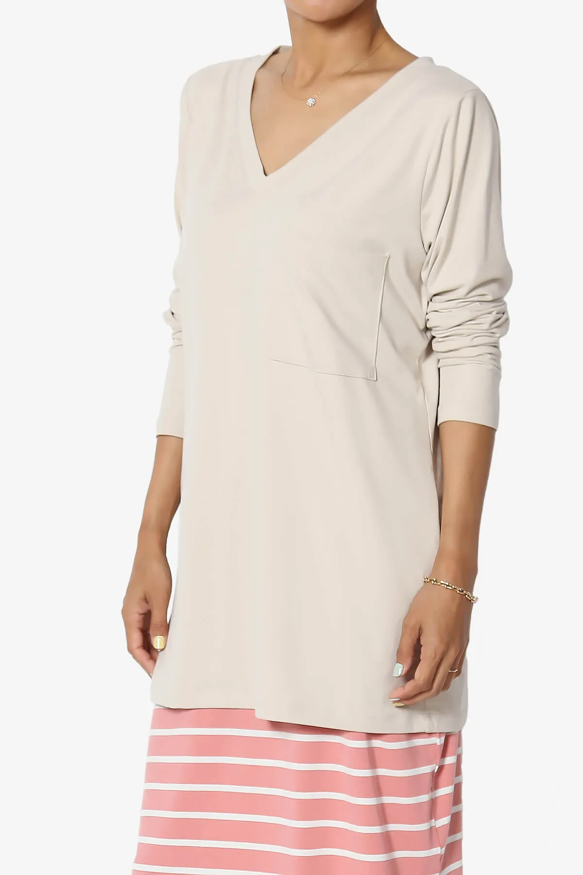 Susan Ultra Soft Chest Pocket Loose Fit T-Shirt