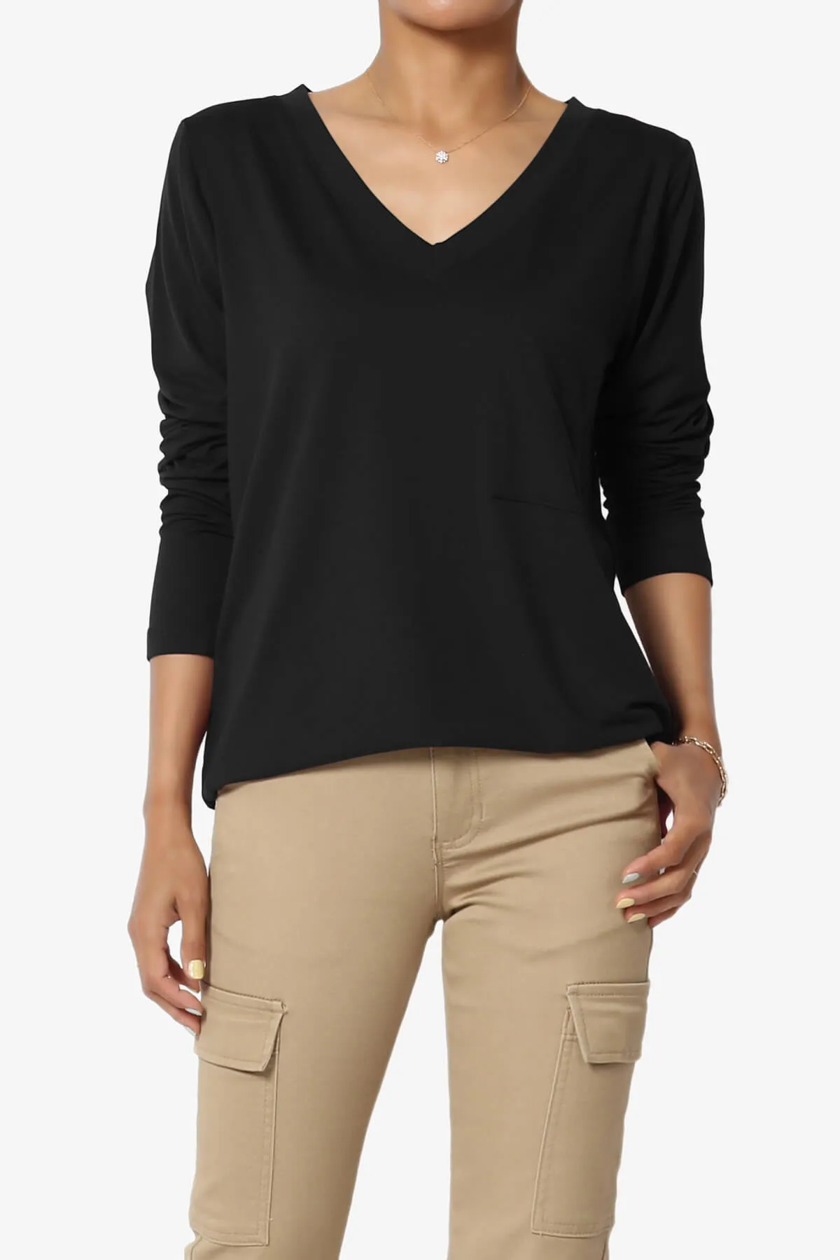 Susan Ultra Soft Chest Pocket Loose Fit T-Shirt