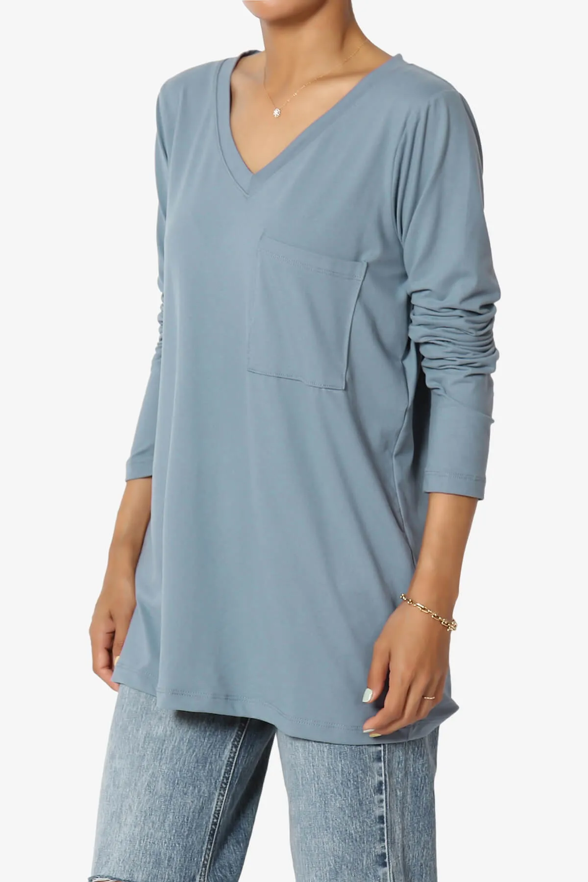 Susan Ultra Soft Chest Pocket Loose Fit T-Shirt