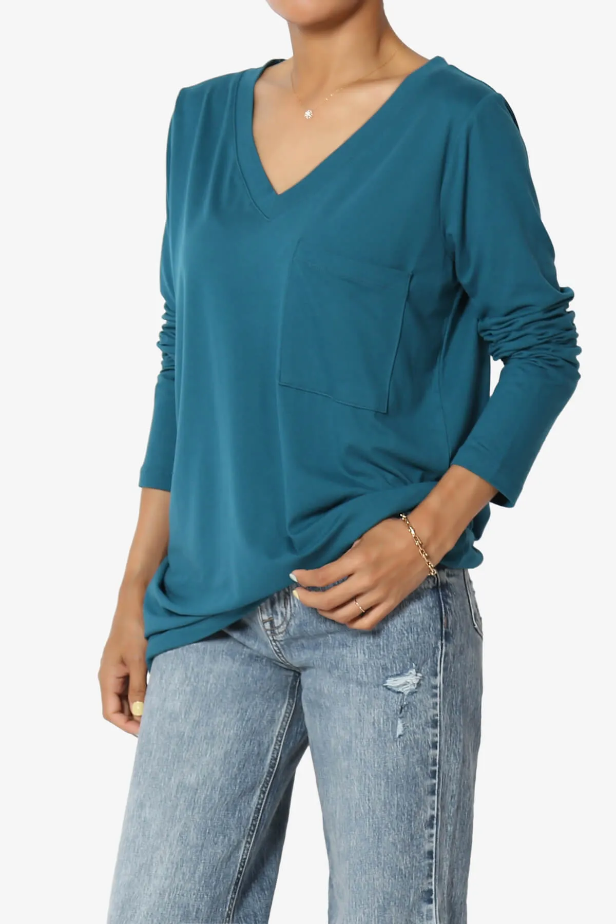 Susan Ultra Soft Chest Pocket Loose Fit T-Shirt