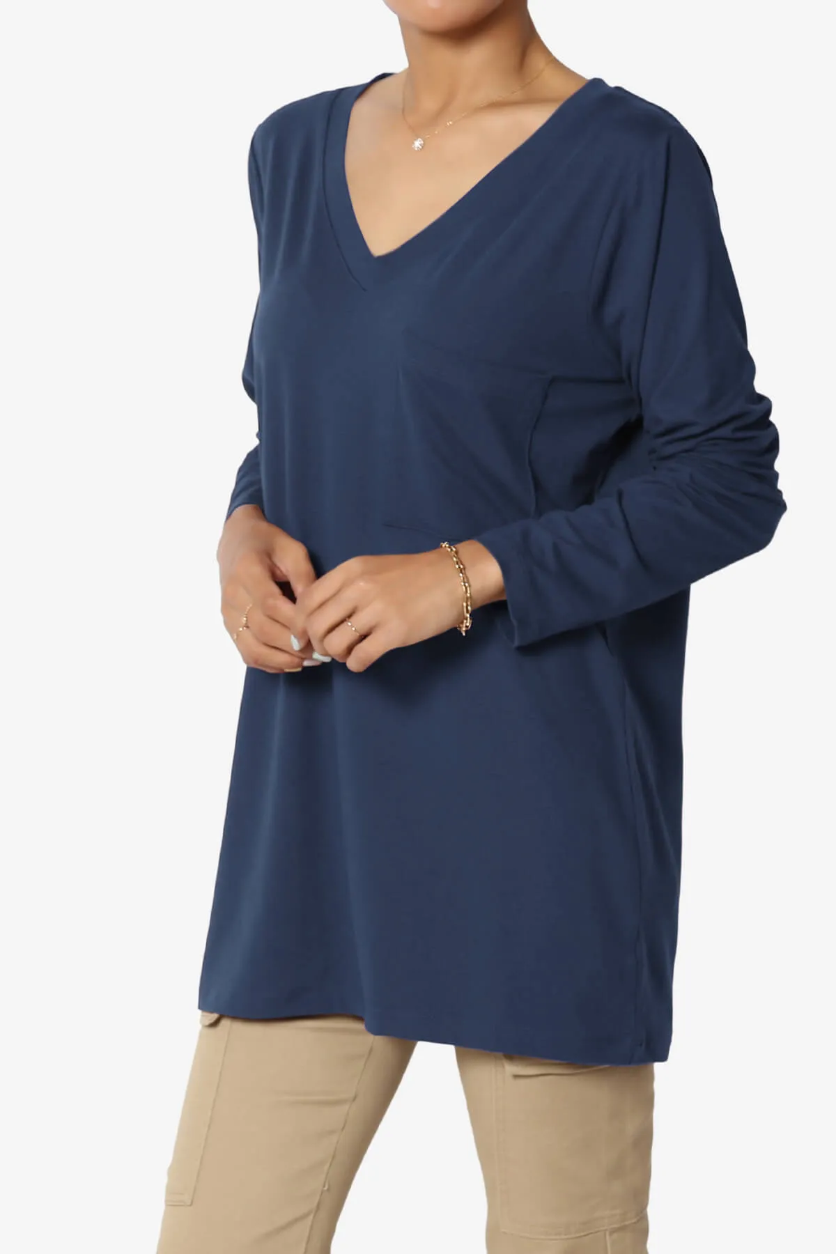 Susan Ultra Soft Chest Pocket Loose Fit T-Shirt