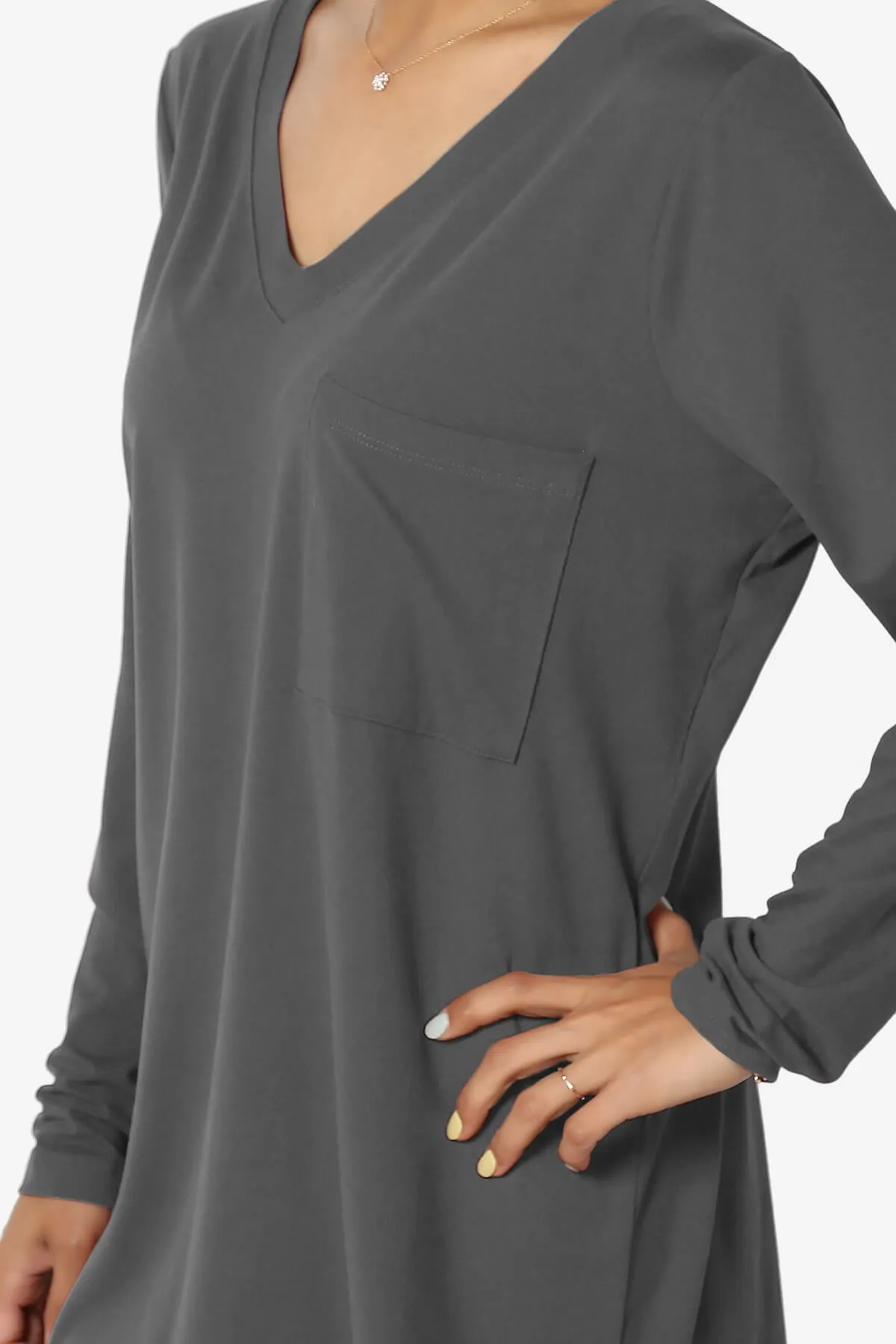 Susan Ultra Soft Chest Pocket Loose Fit T-Shirt