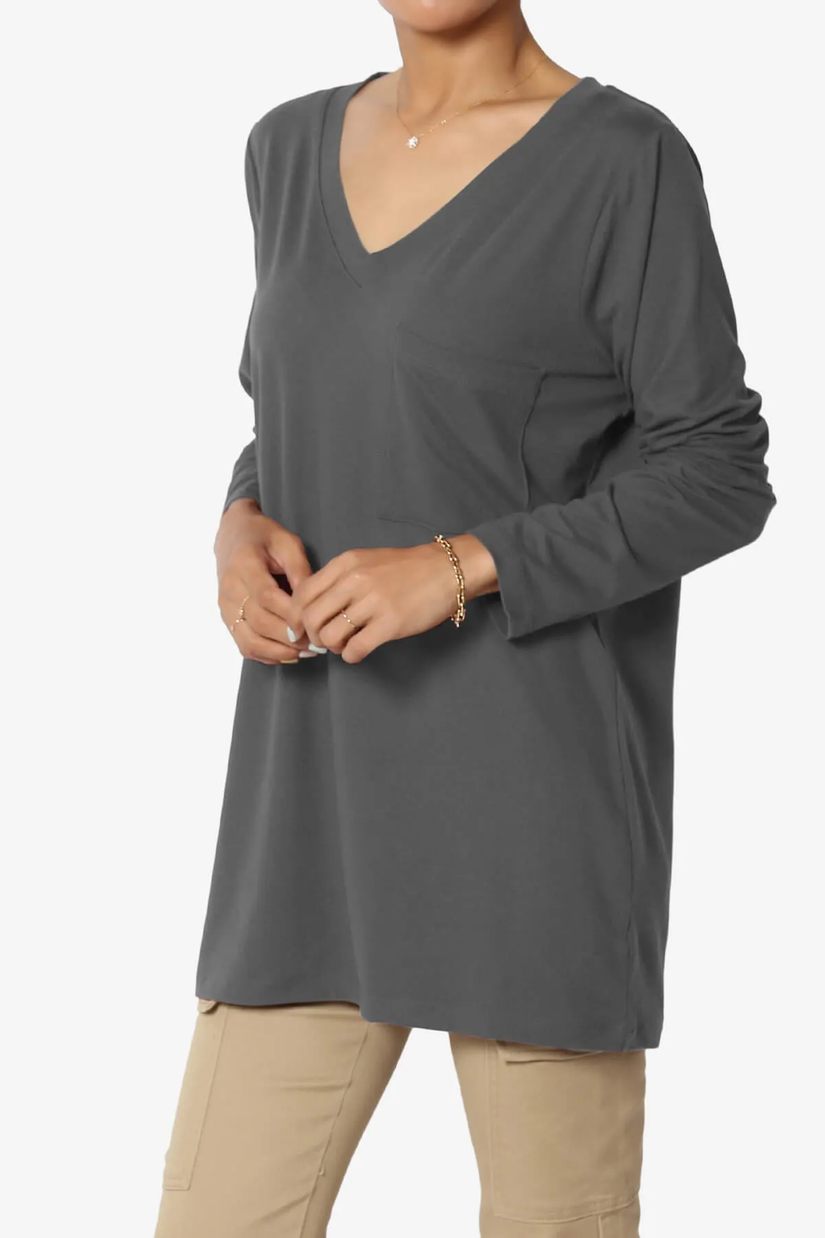 Susan Ultra Soft Chest Pocket Loose Fit T-Shirt