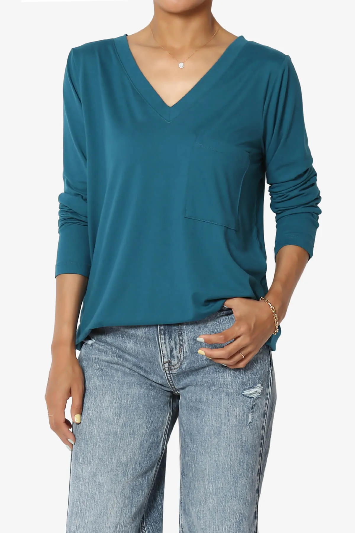 Susan Ultra Soft Chest Pocket Loose Fit T-Shirt