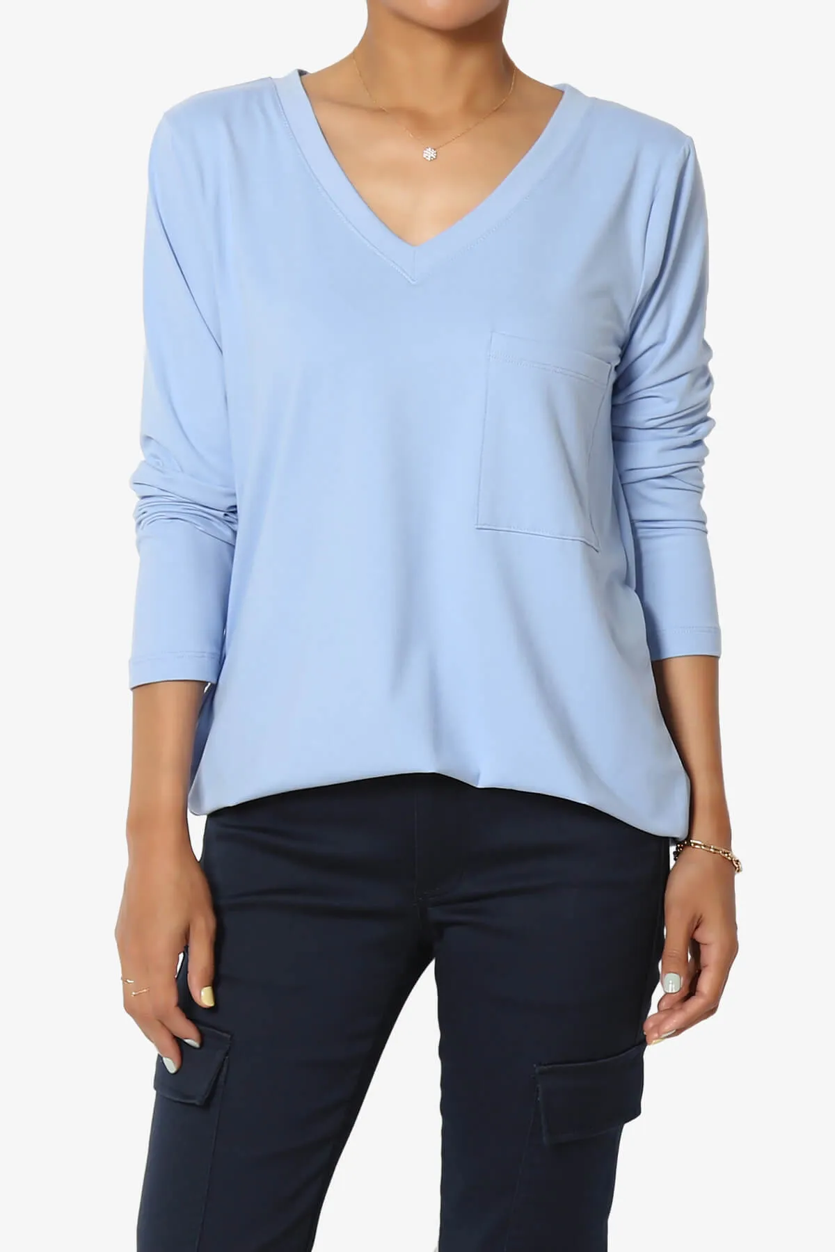 Susan Ultra Soft Chest Pocket Loose Fit T-Shirt