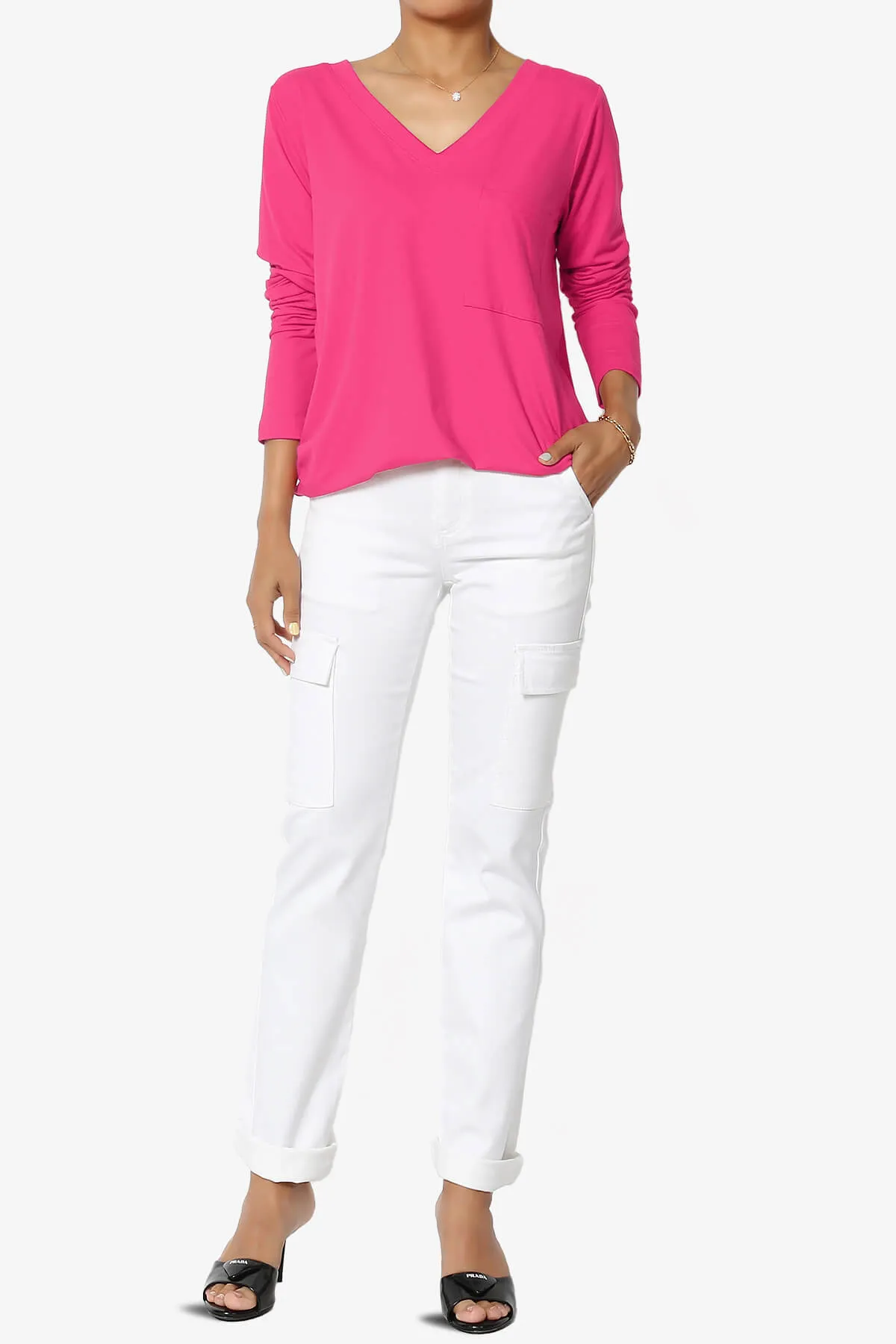 Susan Ultra Soft Chest Pocket Loose Fit T-Shirt