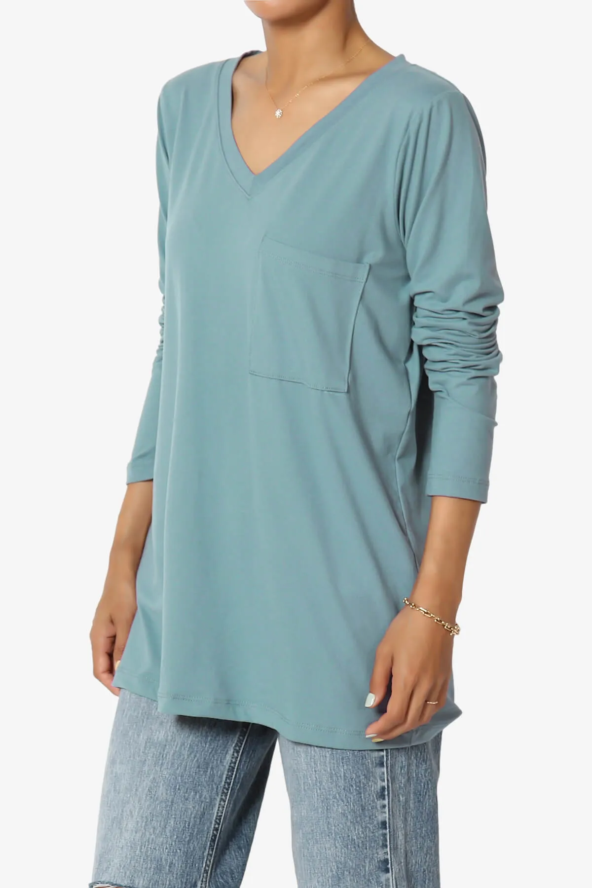 Susan Ultra Soft Chest Pocket Loose Fit T-Shirt
