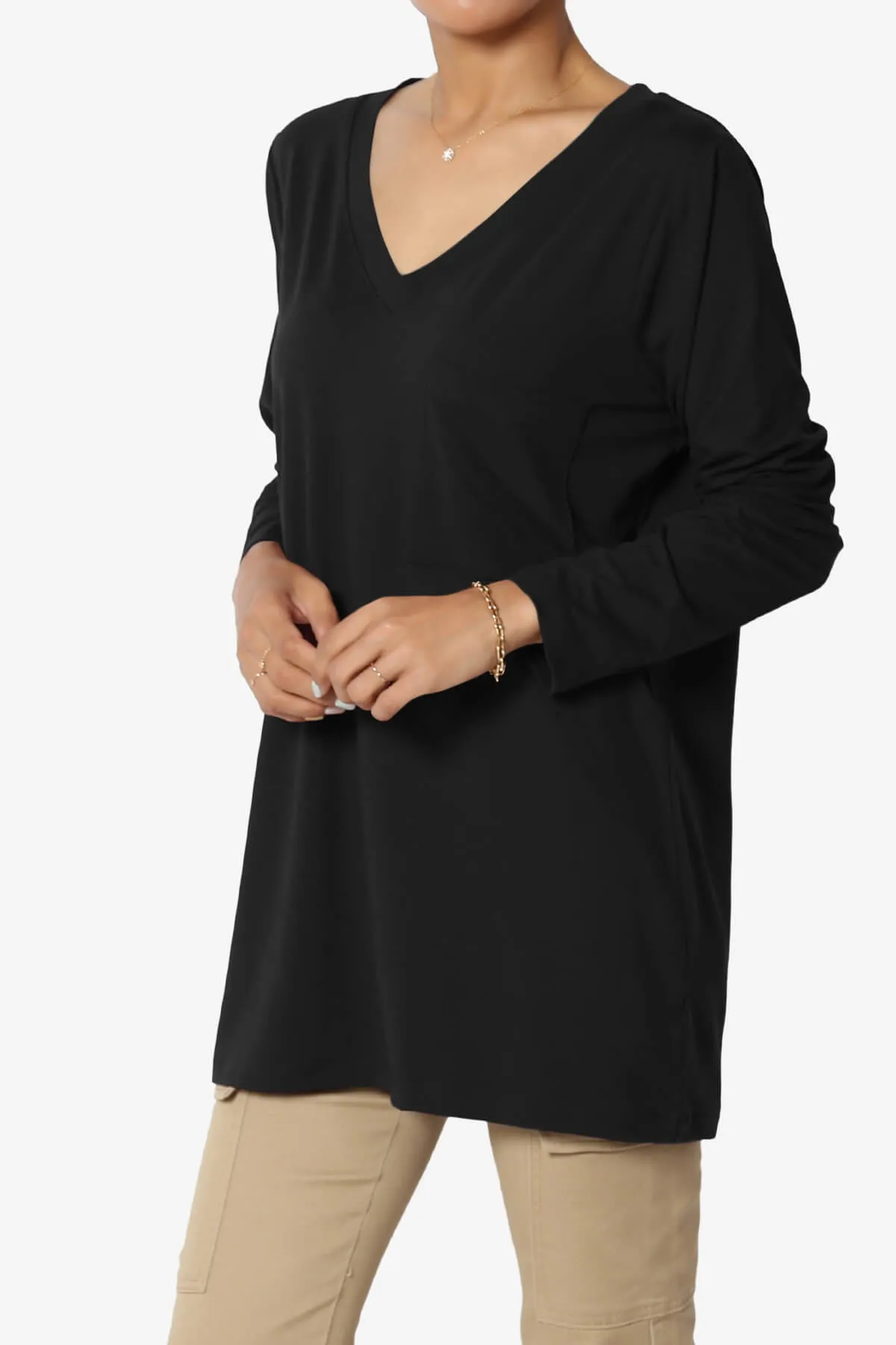 Susan Ultra Soft Chest Pocket Loose Fit T-Shirt