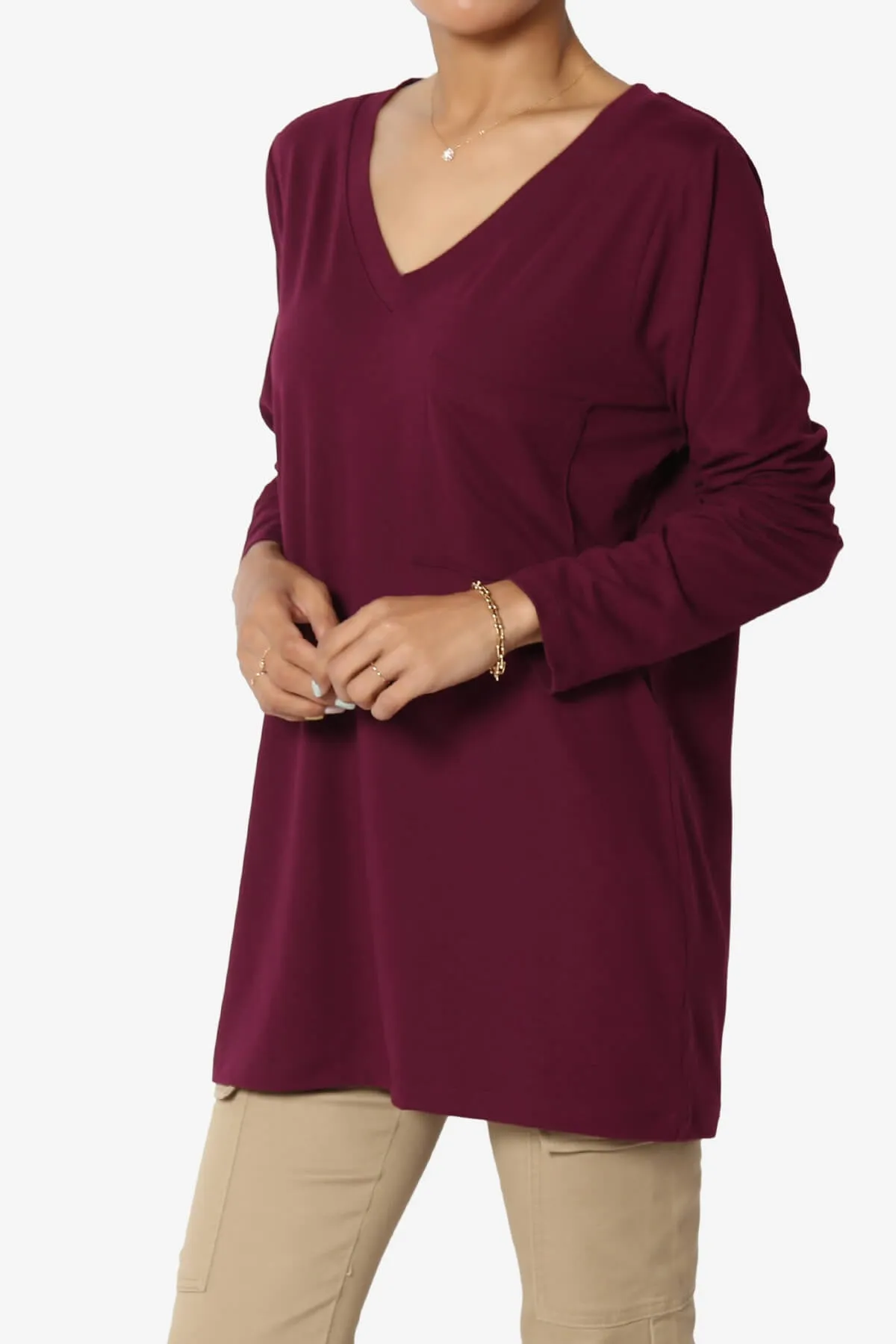 Susan Ultra Soft Chest Pocket Loose Fit T-Shirt