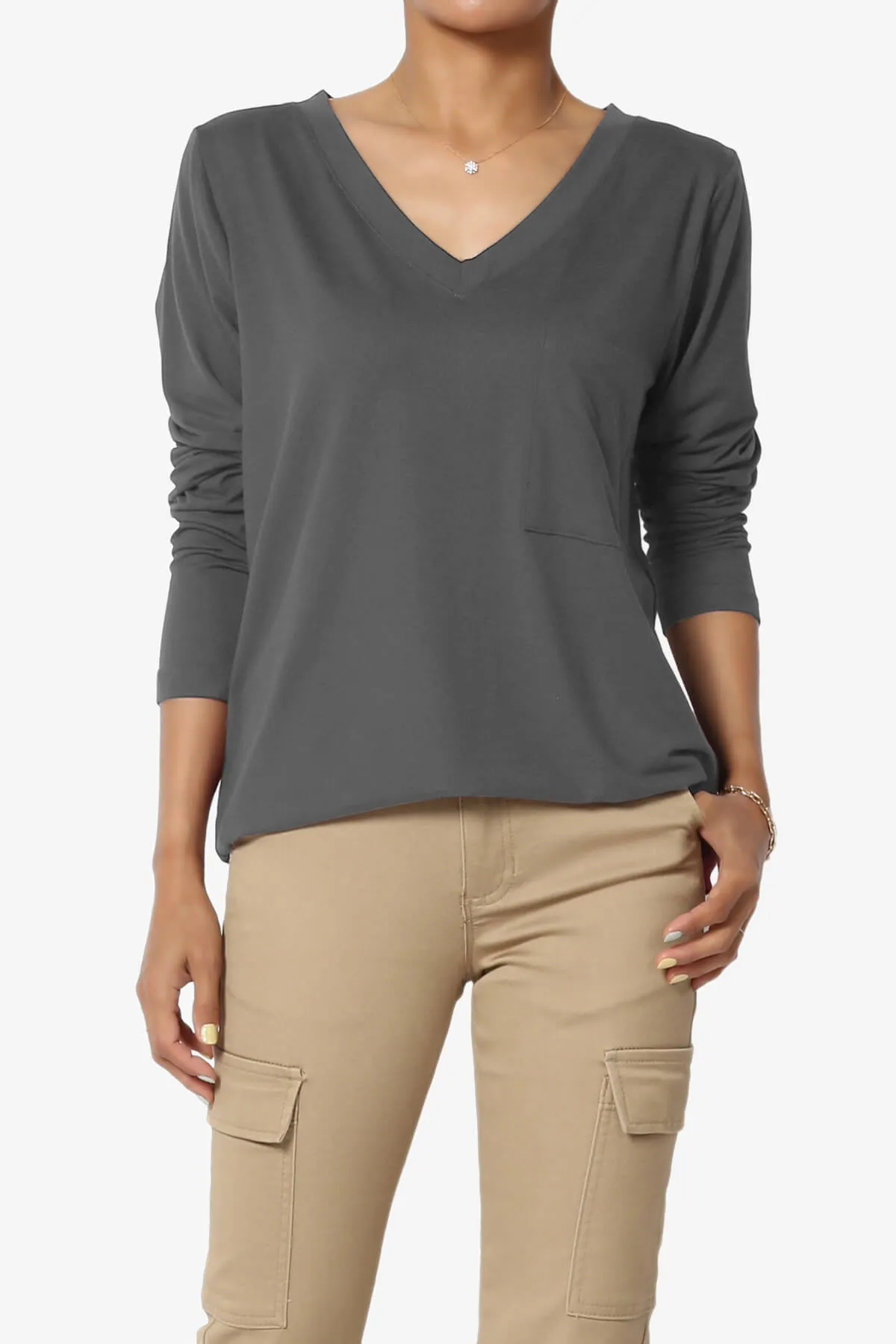 Susan Ultra Soft Chest Pocket Loose Fit T-Shirt