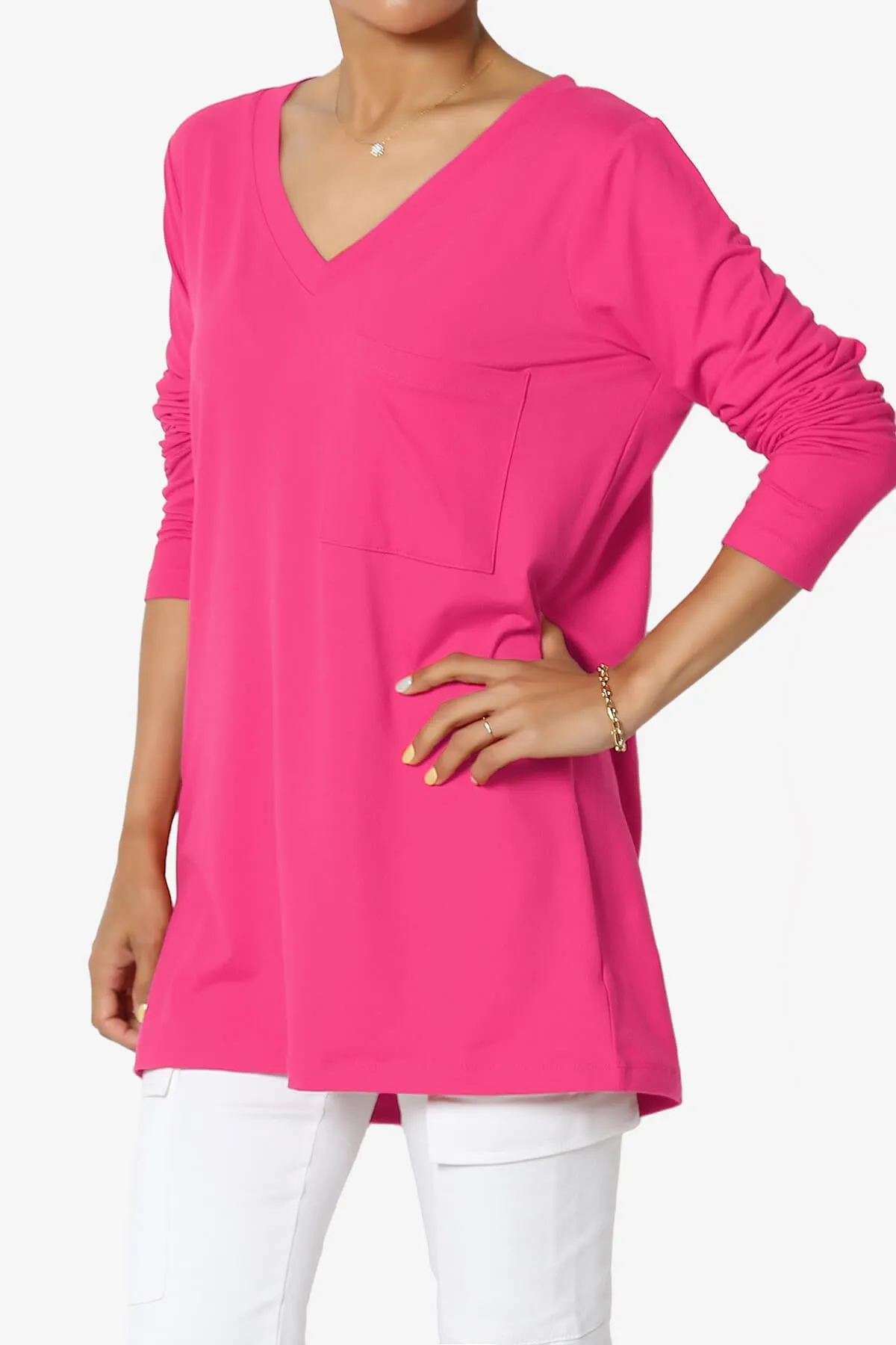 Susan Ultra Soft Chest Pocket Loose Fit T-Shirt