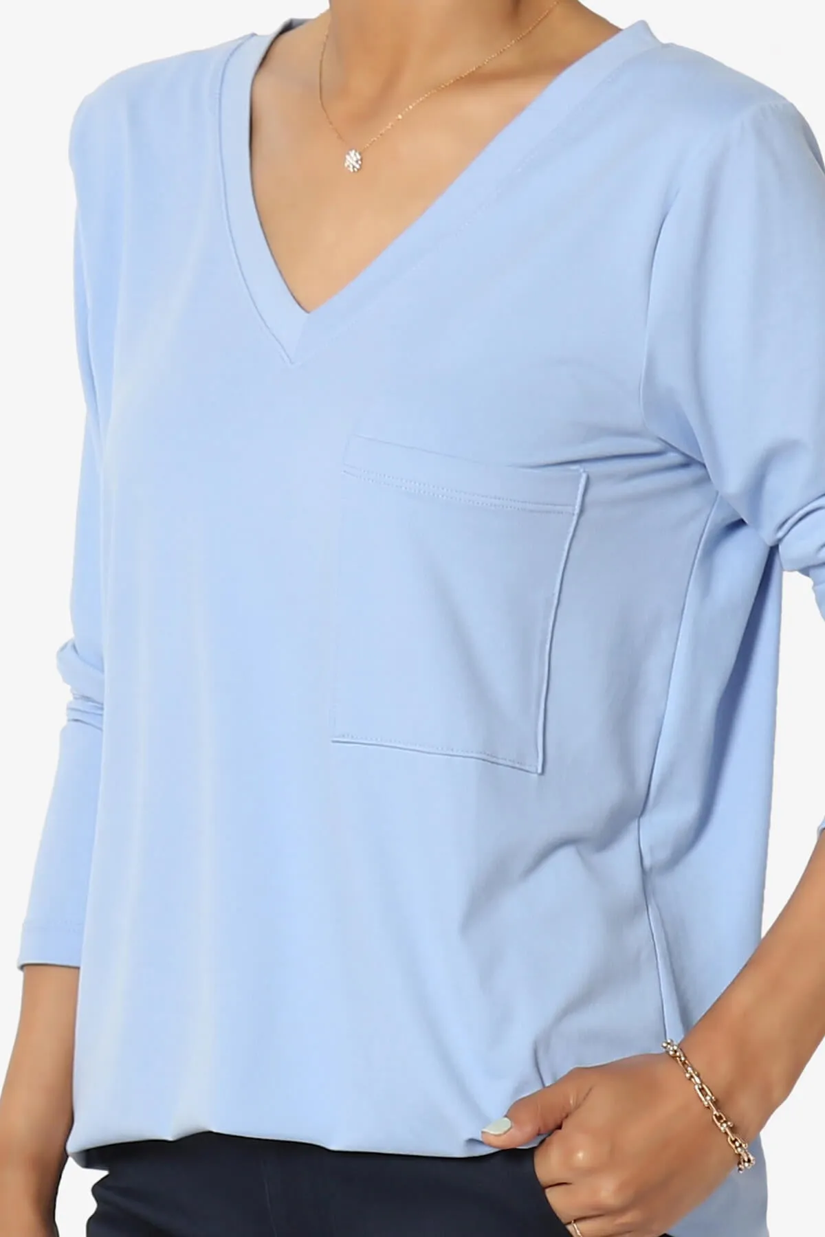 Susan Ultra Soft Chest Pocket Loose Fit T-Shirt