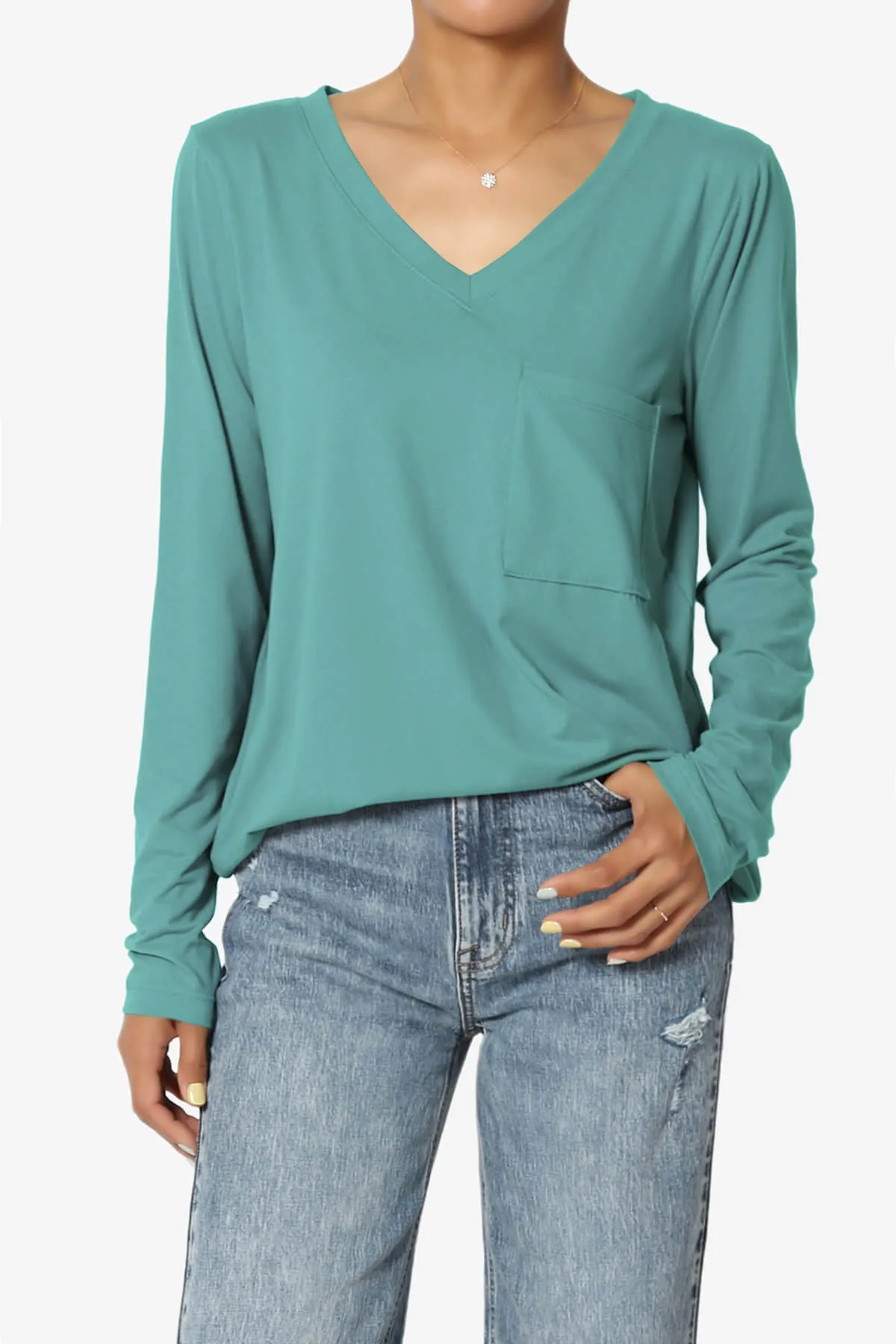 Susan Ultra Soft Chest Pocket Loose Fit T-Shirt