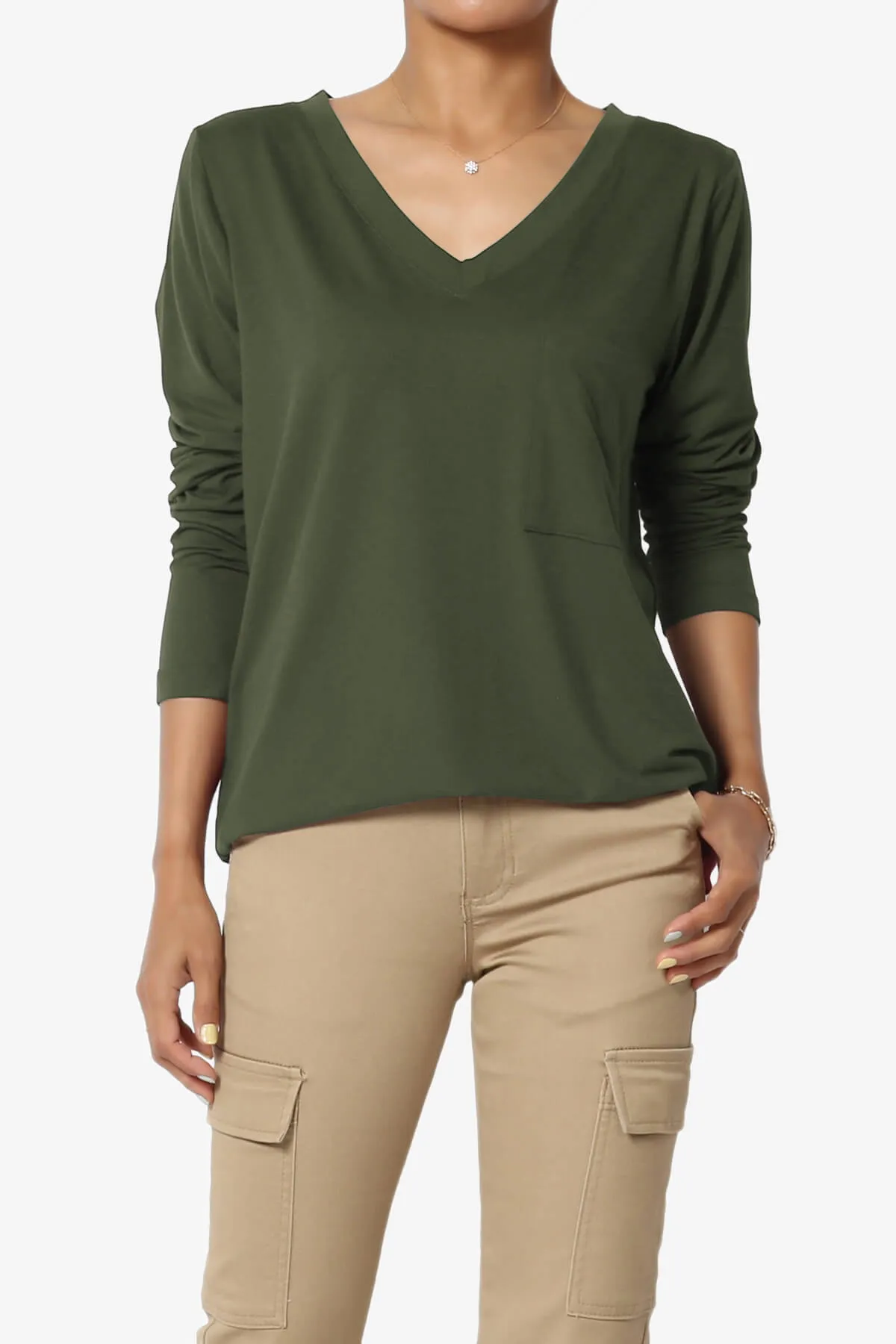 Susan Ultra Soft Chest Pocket Loose Fit T-Shirt