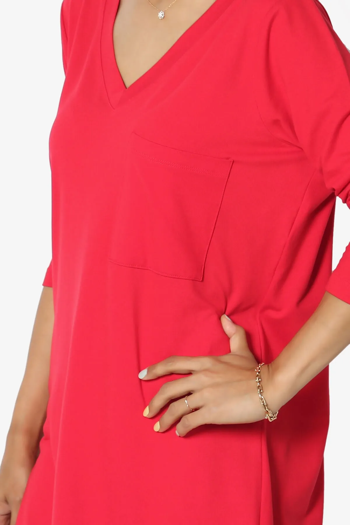 Susan Ultra Soft Chest Pocket Loose Fit T-Shirt