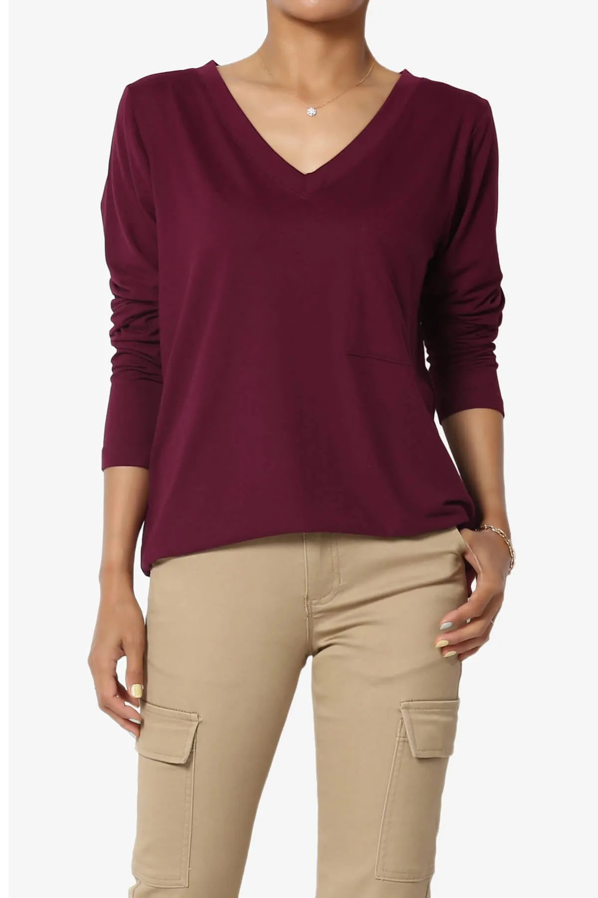 Susan Ultra Soft Chest Pocket Loose Fit T-Shirt