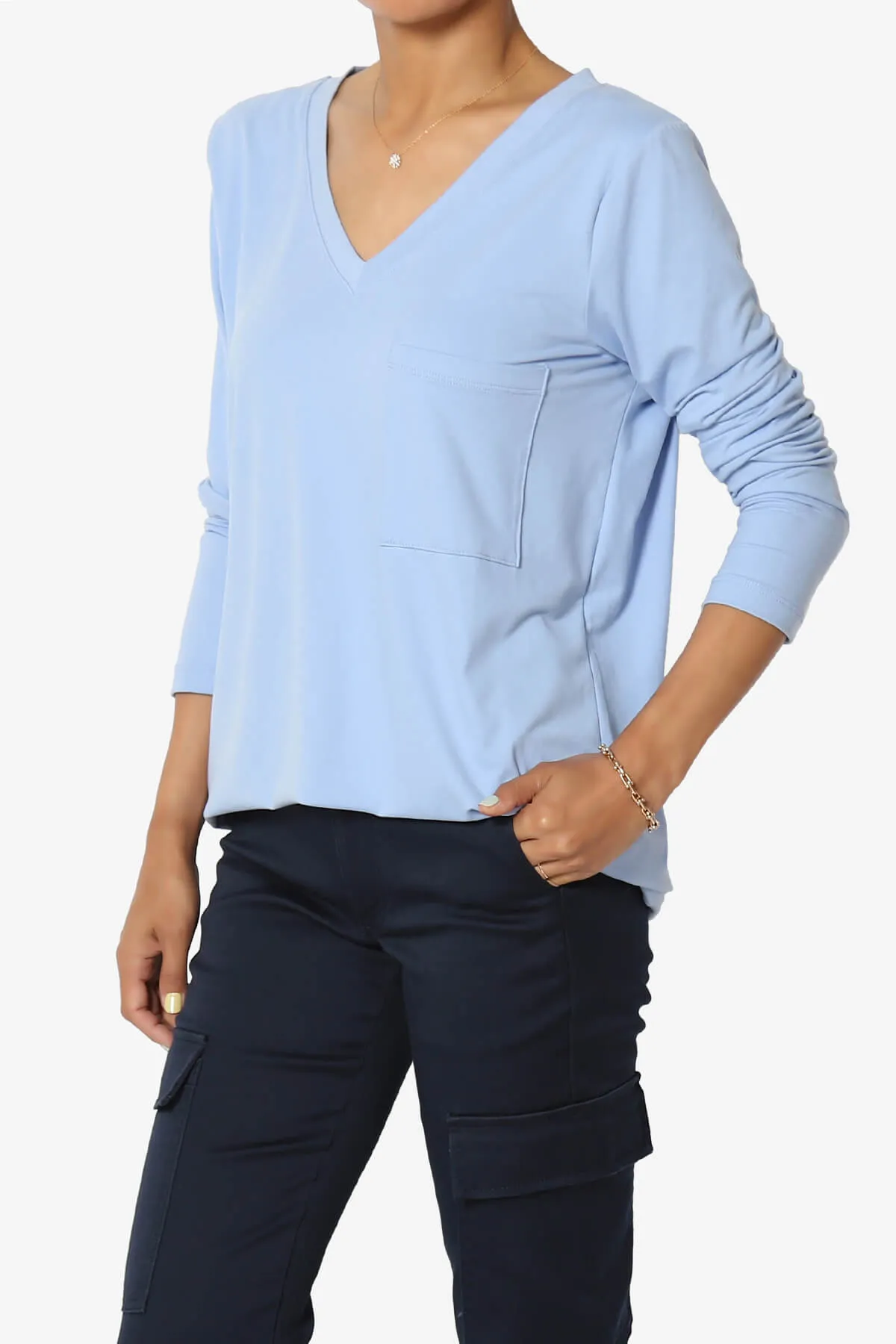 Susan Ultra Soft Chest Pocket Loose Fit T-Shirt