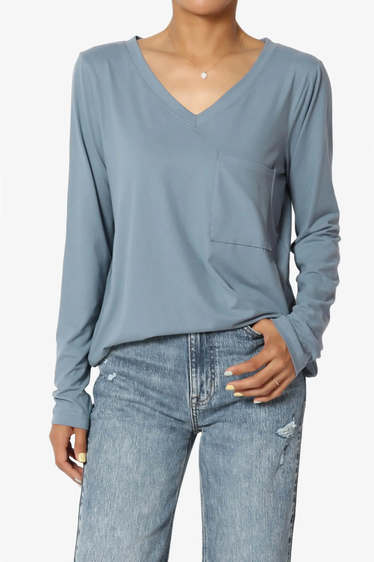 Susan Ultra Soft Chest Pocket Loose Fit T-Shirt