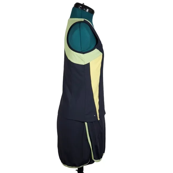 Tail Tank Top and Skirt Skort Set Navy Green Matching Set Medium