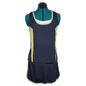 Tail Tank Top and Skirt Skort Set Navy Green Matching Set Medium