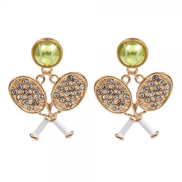 Tennis Racket Earrings
