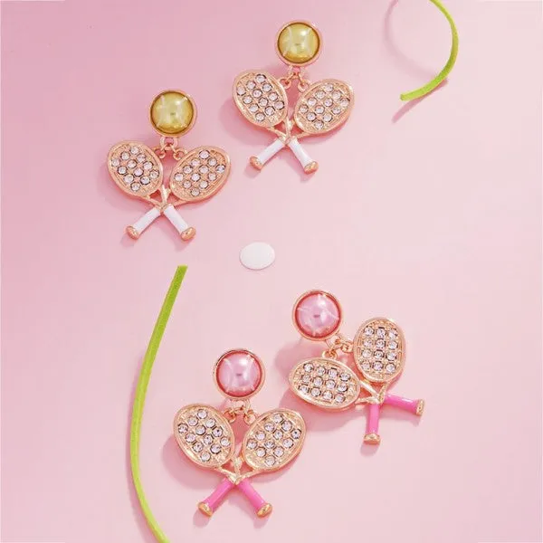 Tennis Racket Earrings