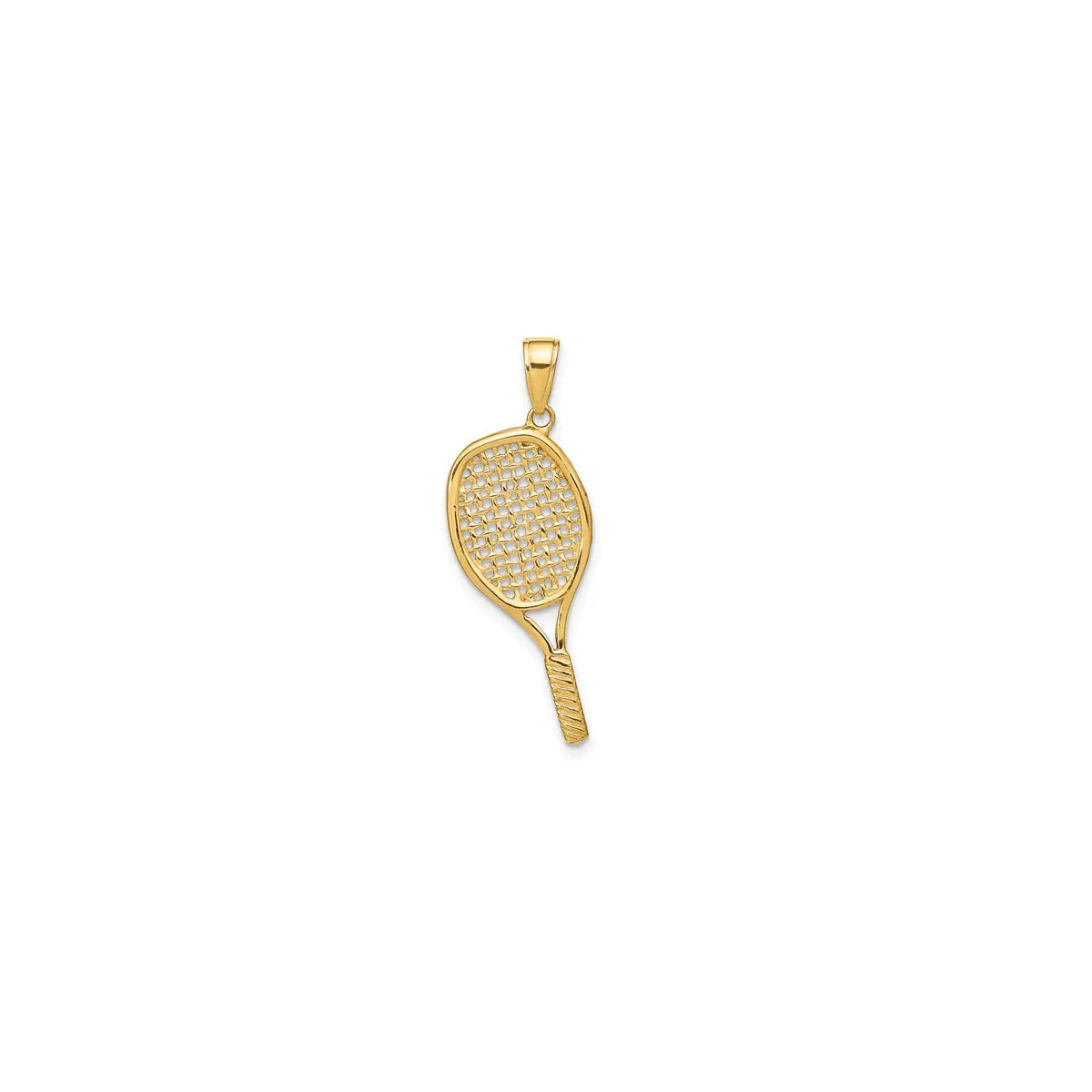 Tennis Racquet Pendant (14K)