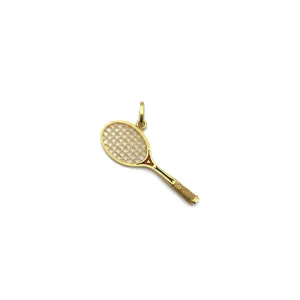 Tennis Racquet Pendant (18K)