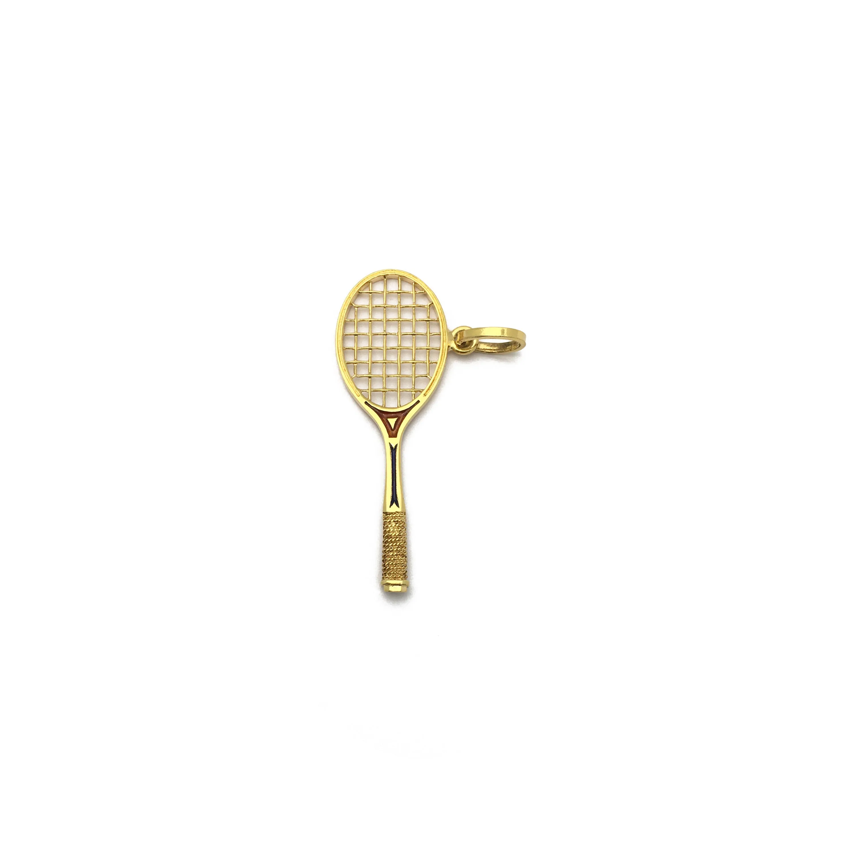 Tennis Racquet Pendant (18K)