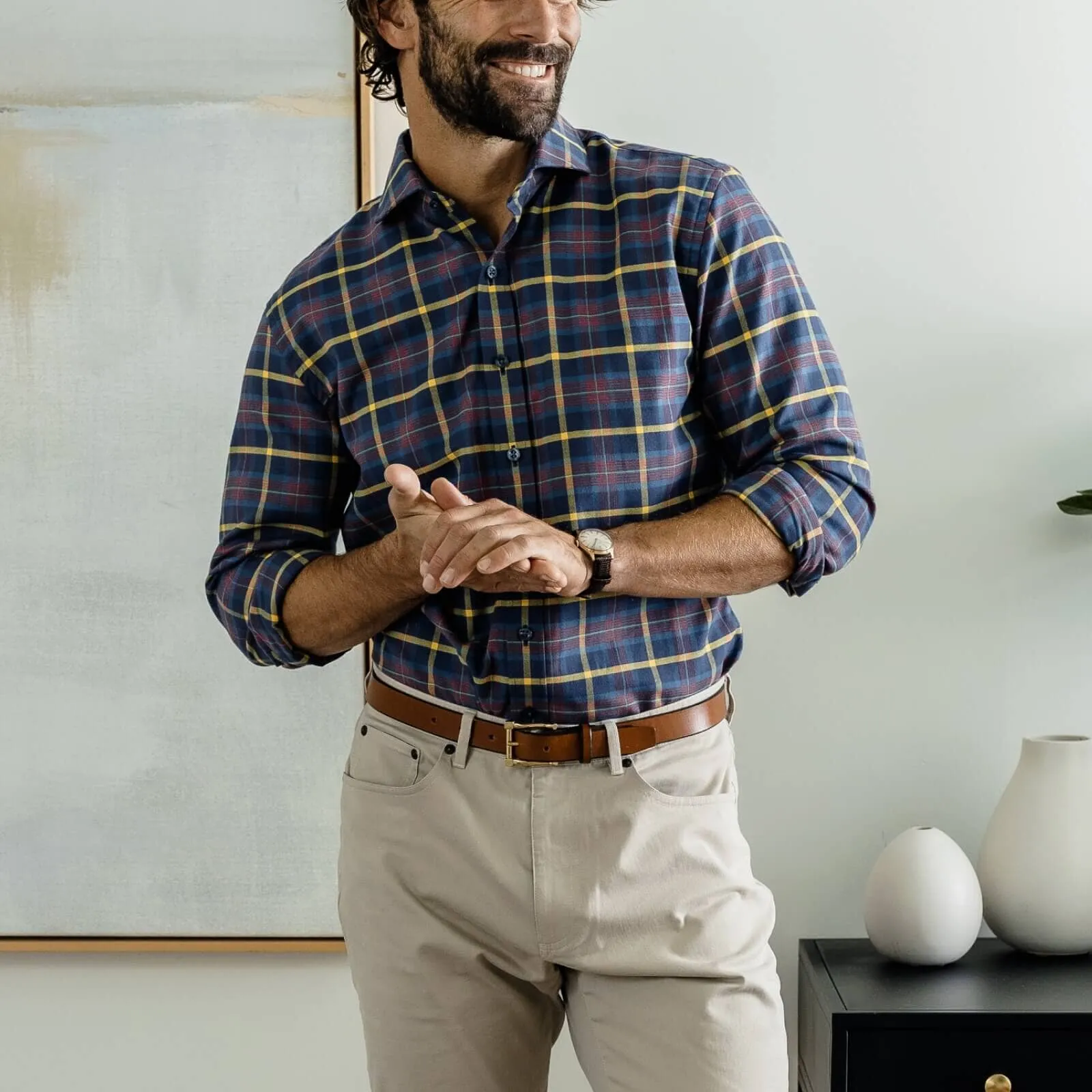 The Blue Berkley Plaid Custom Shirt