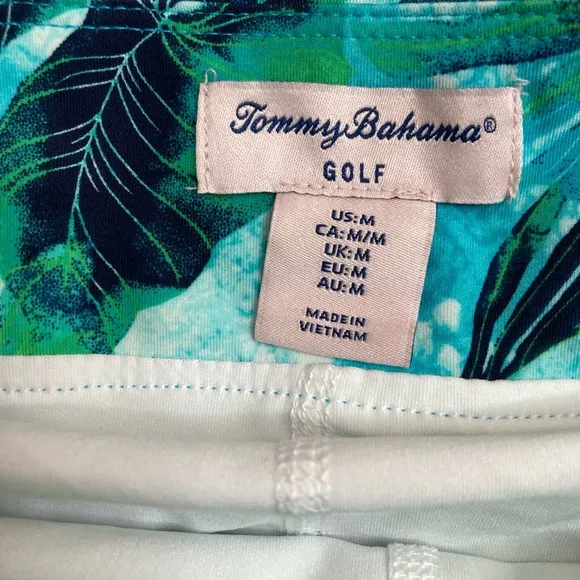 TOMMY BAHAMA ACTIVE Golf Tennis Knit Skort Azure Lagoon Tropical Print