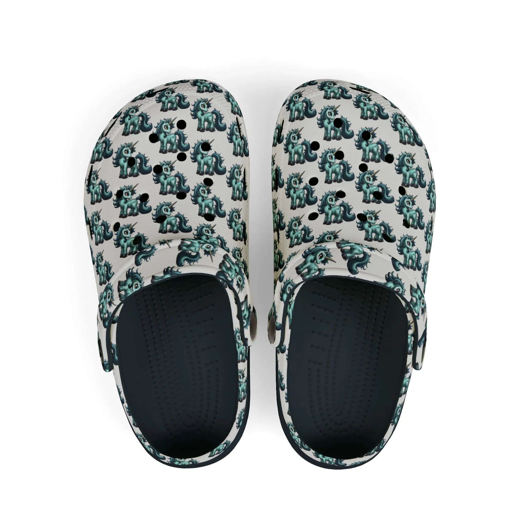 Unicorn Print Kid's EVA Foam Clogs - Fun & Comfortable Footwear for Kids