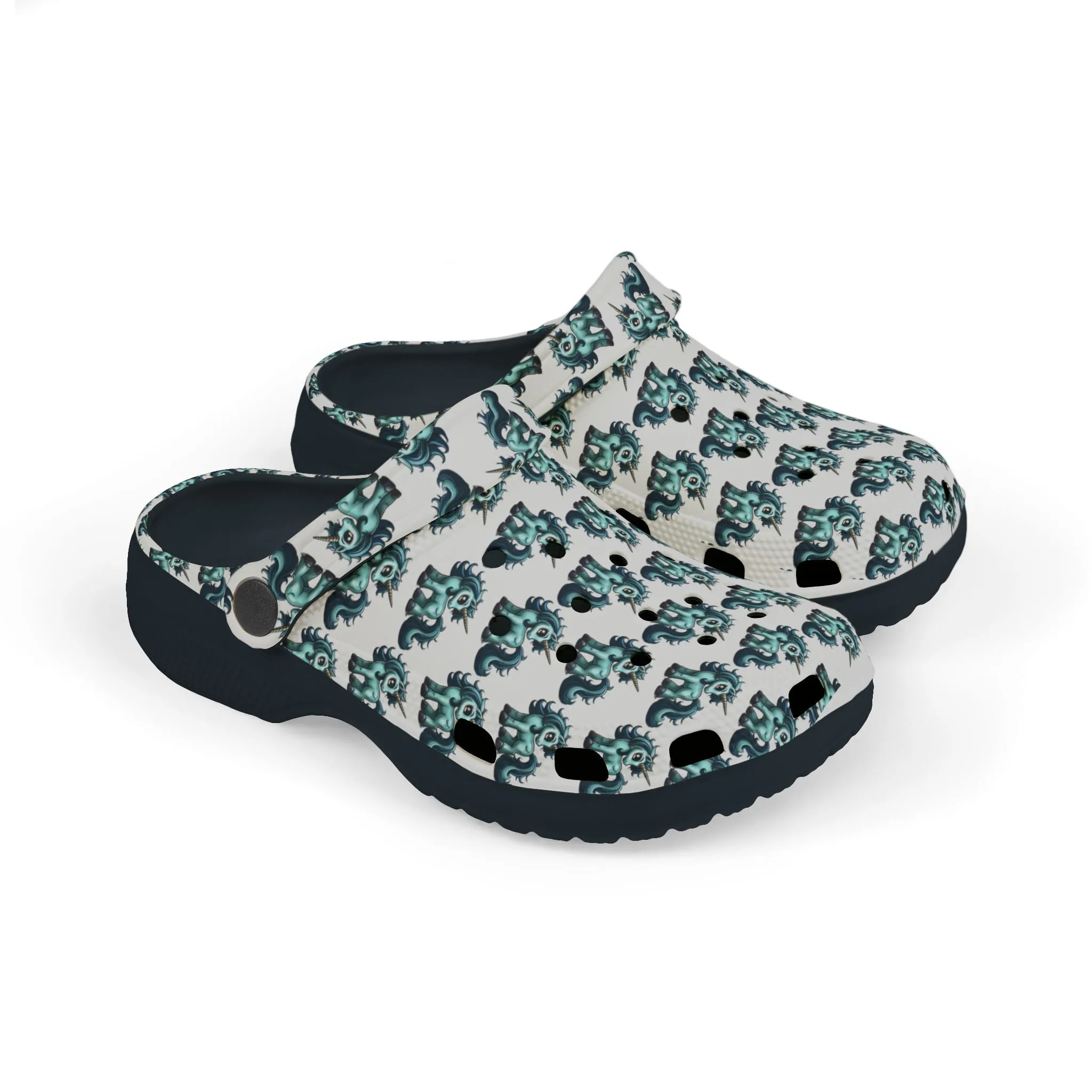 Unicorn Print Kid's EVA Foam Clogs - Fun & Comfortable Footwear for Kids