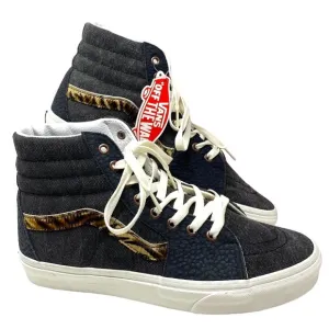 VANS Skate Sk8-Hi Shoe Gray Pony Suede Canvas Men Sneakers Casual High ALSU01657