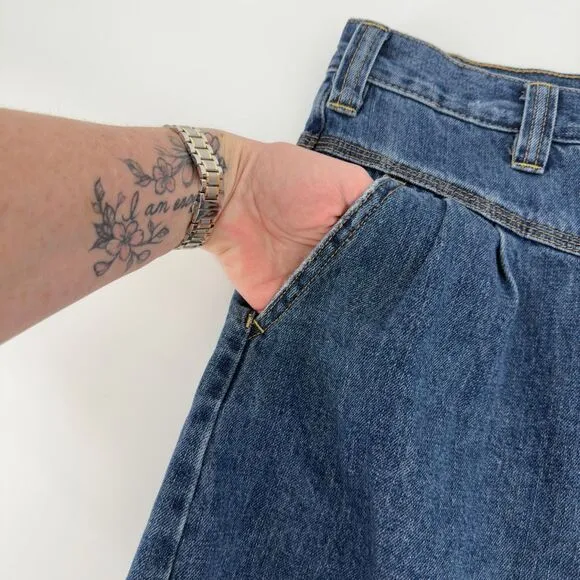 We The Free Sidecar Denim Mini Skirt Saratoga Blue Distressed Raw Hem 26/2 Boho