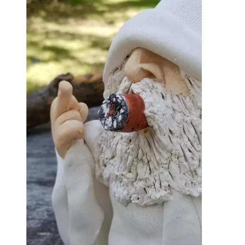 White Garden Gnome