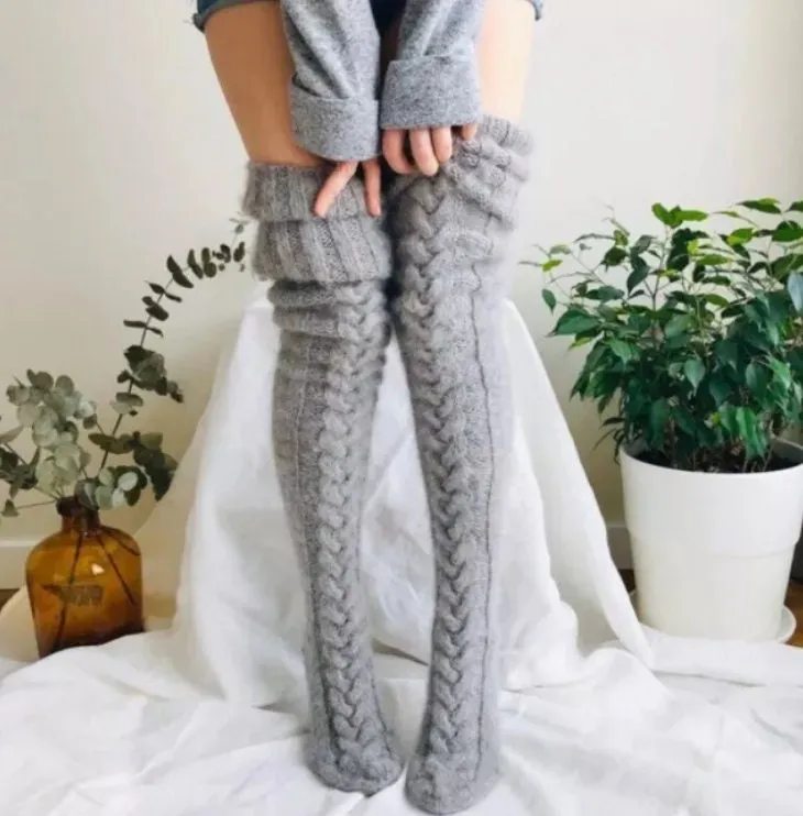 Womens Thigh High Socks | Thigh High Socks | Over Knee Stockings | Knitted Stockings | Sexy Stockings | Womens Knitted Socks | Stockings
