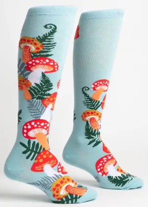 Wonderland Mushrooms Knee Socks