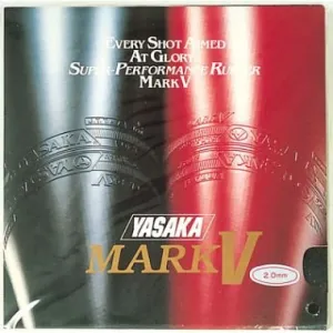 Yasaka Mark V Table Tennis Natural and Synthetic Rubber (Red)