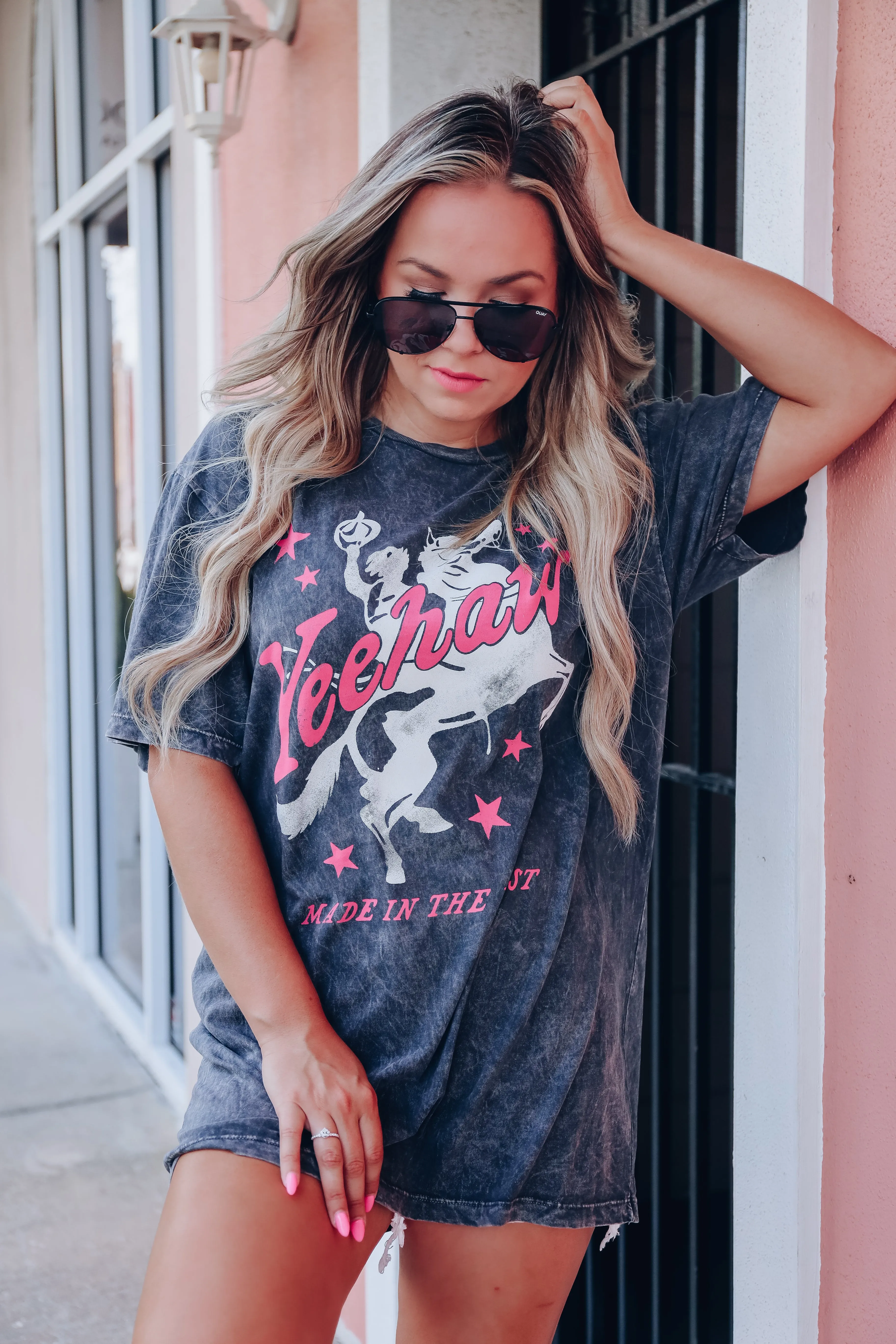 Yeehaw Made In The West Graphic Tee - Black