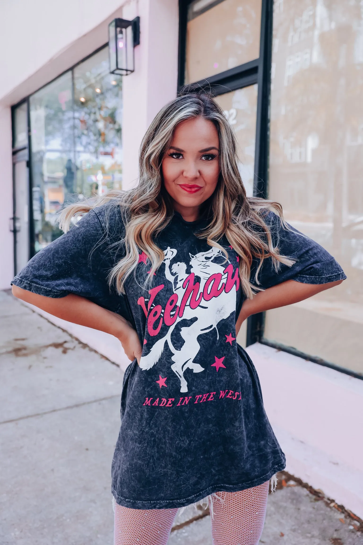 Yeehaw Made In The West Graphic Tee - Black
