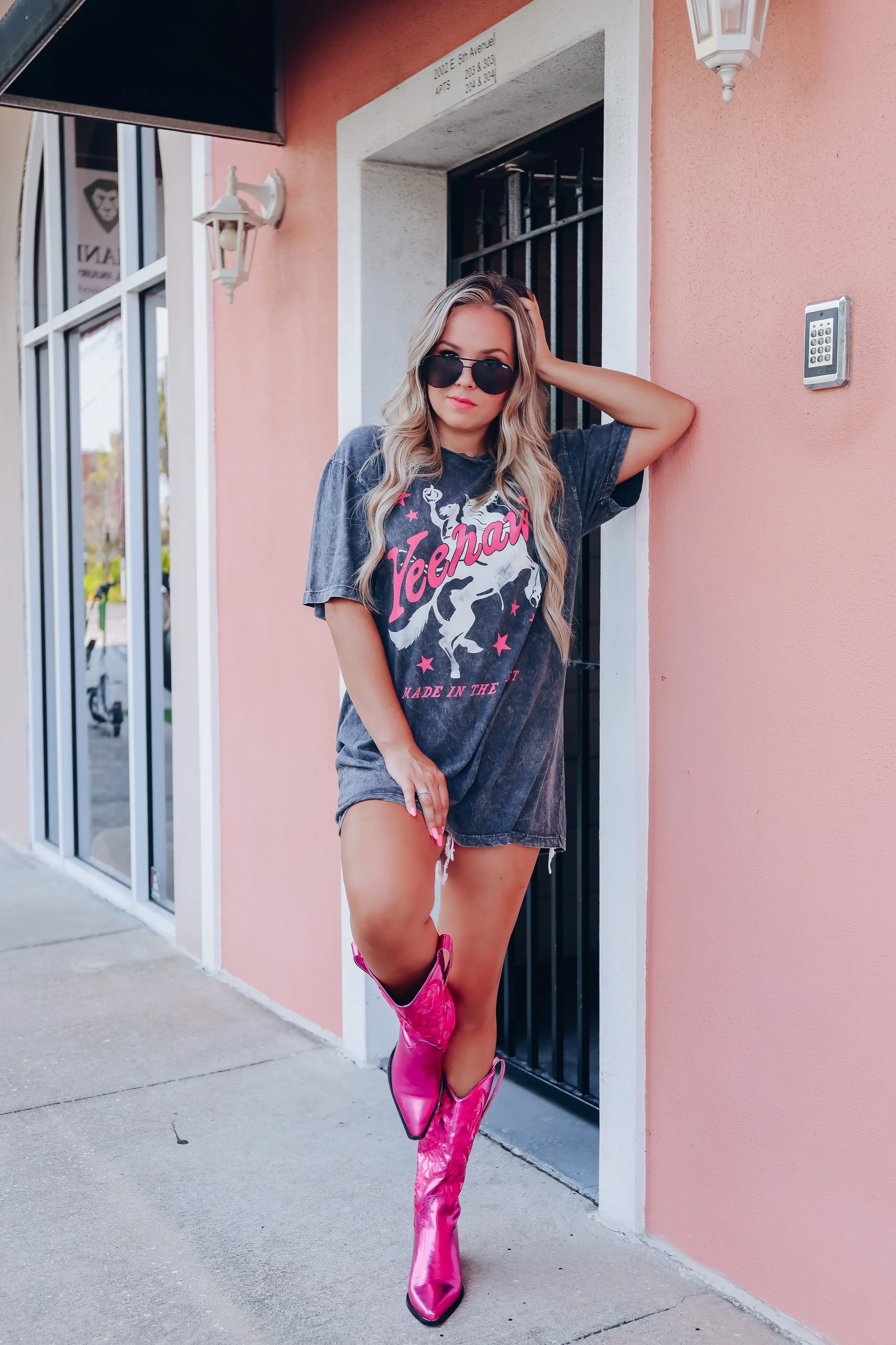 Yeehaw Made In The West Graphic Tee - Black