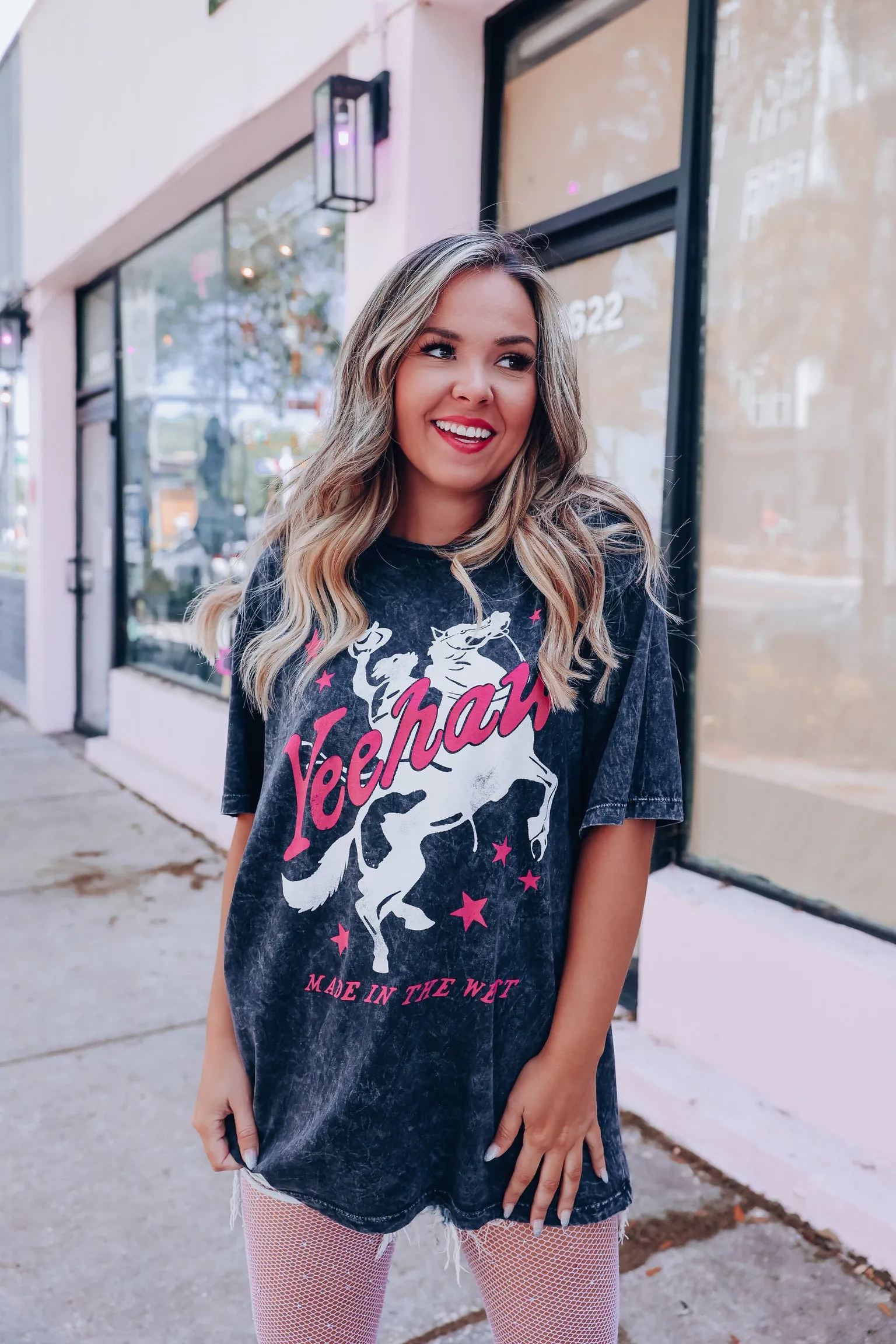 Yeehaw Made In The West Graphic Tee - Black