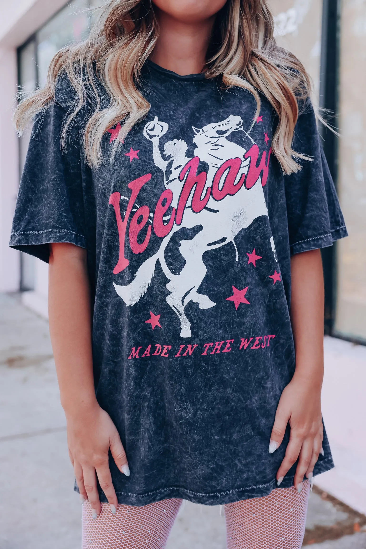Yeehaw Made In The West Graphic Tee - Black