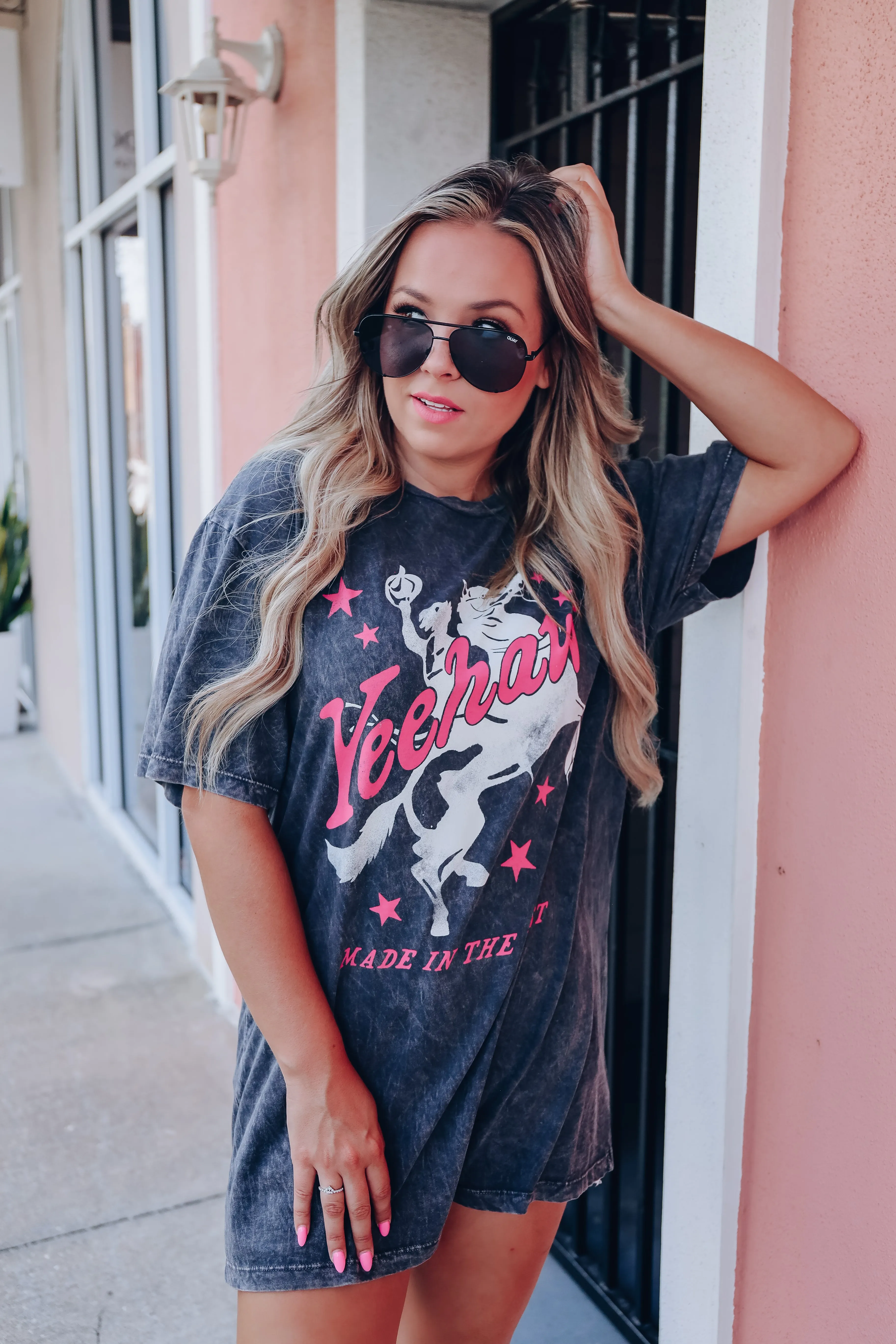 Yeehaw Made In The West Graphic Tee - Black